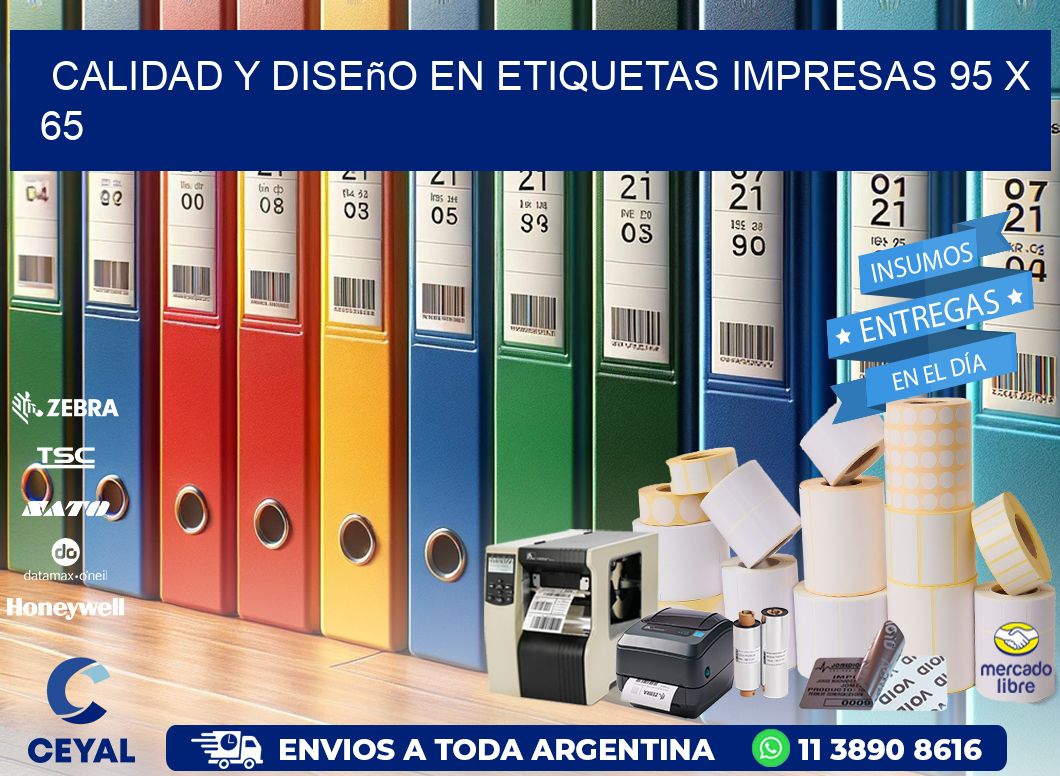 Calidad y Diseño en Etiquetas Impresas 95 x 65