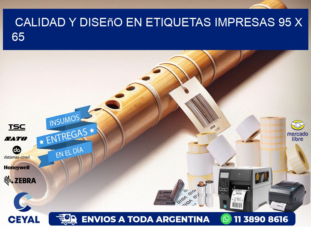 Calidad y Diseño en Etiquetas Impresas 95 x 65
