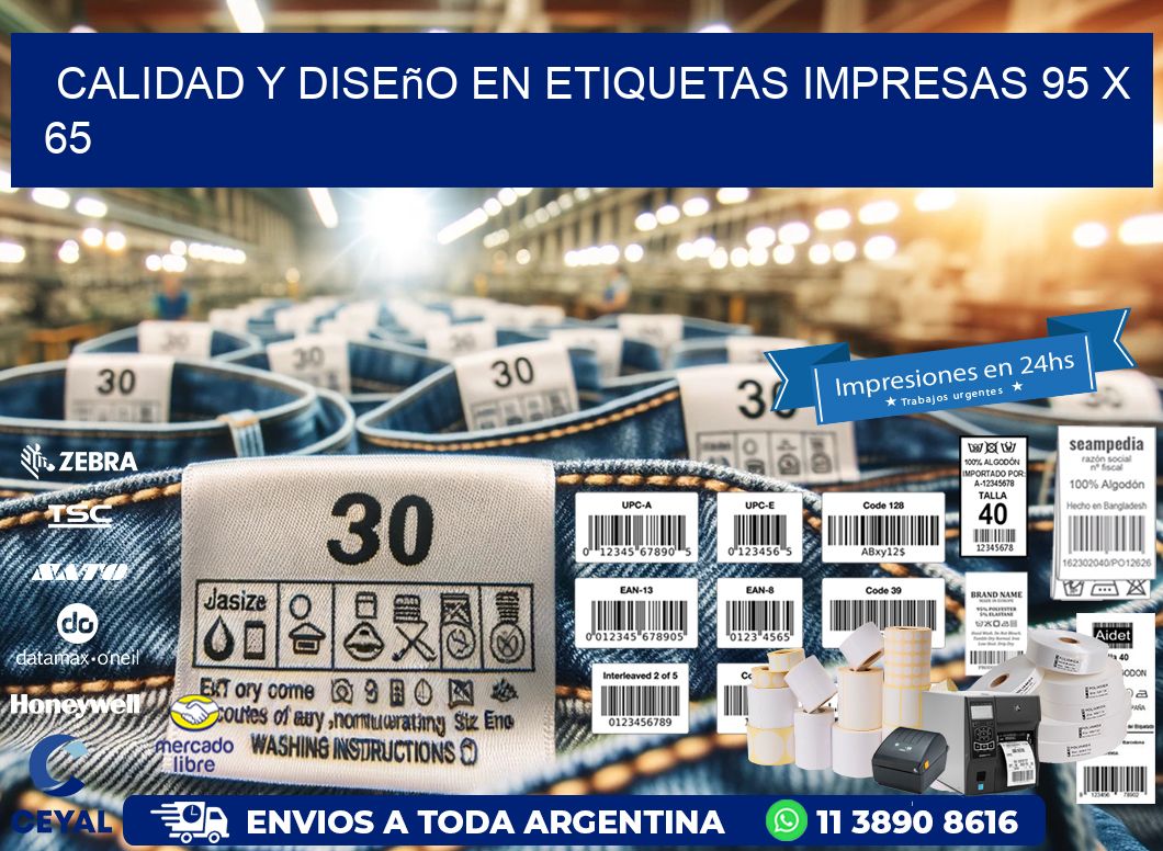 Calidad y Diseño en Etiquetas Impresas 95 x 65