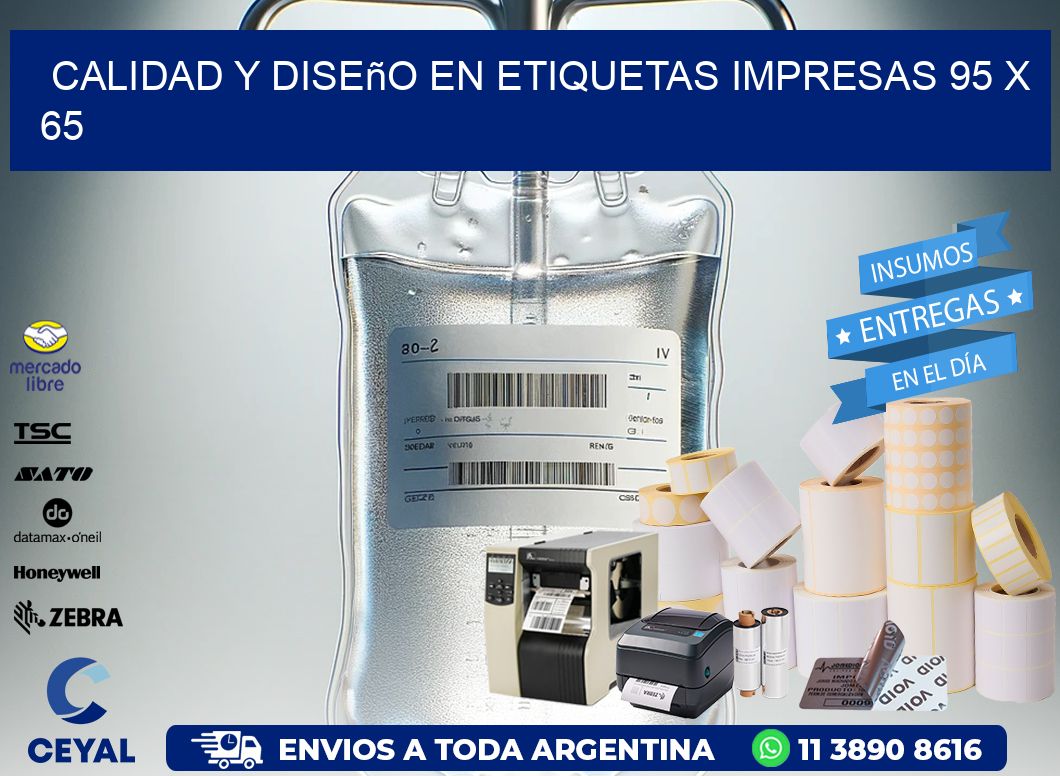 Calidad y Diseño en Etiquetas Impresas 95 x 65
