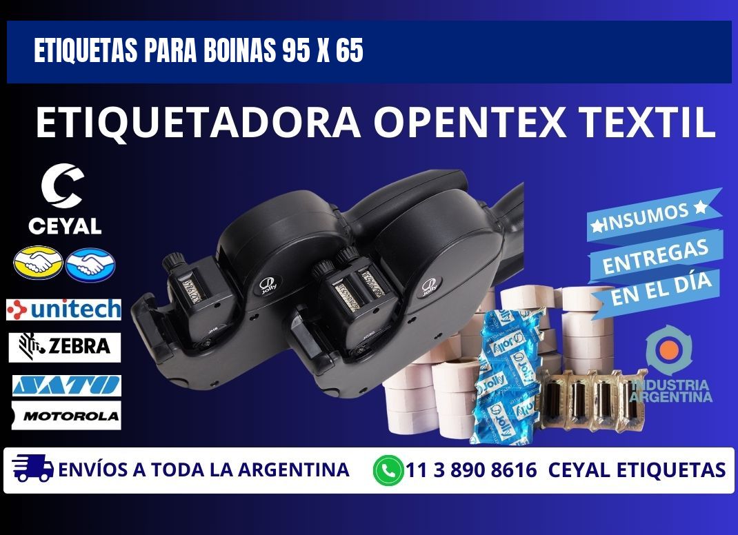 ETIQUETAS PARA BOINAS 95 x 65