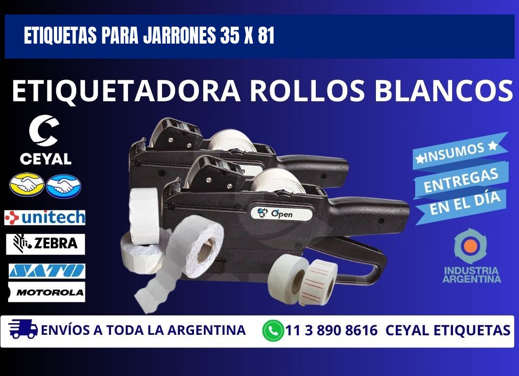 ETIQUETAS PARA JARRONES 35 x 81