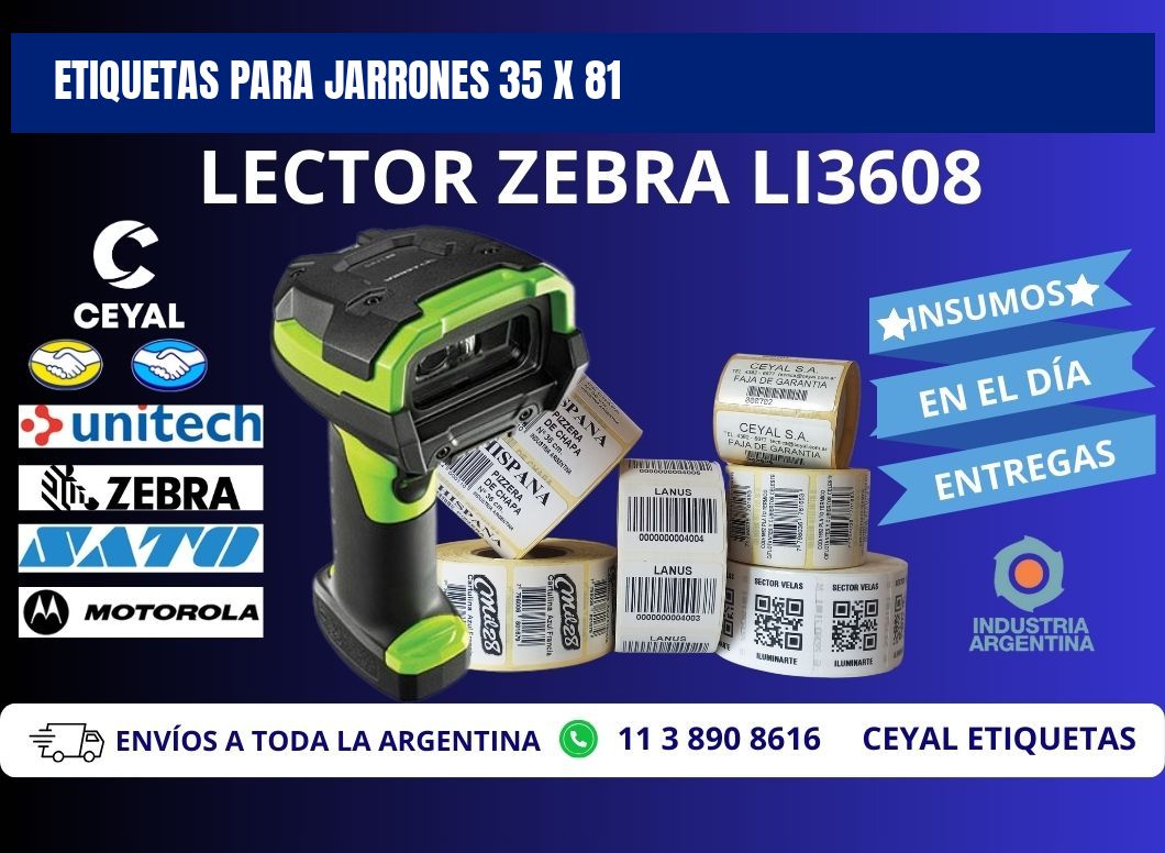 ETIQUETAS PARA JARRONES 35 x 81