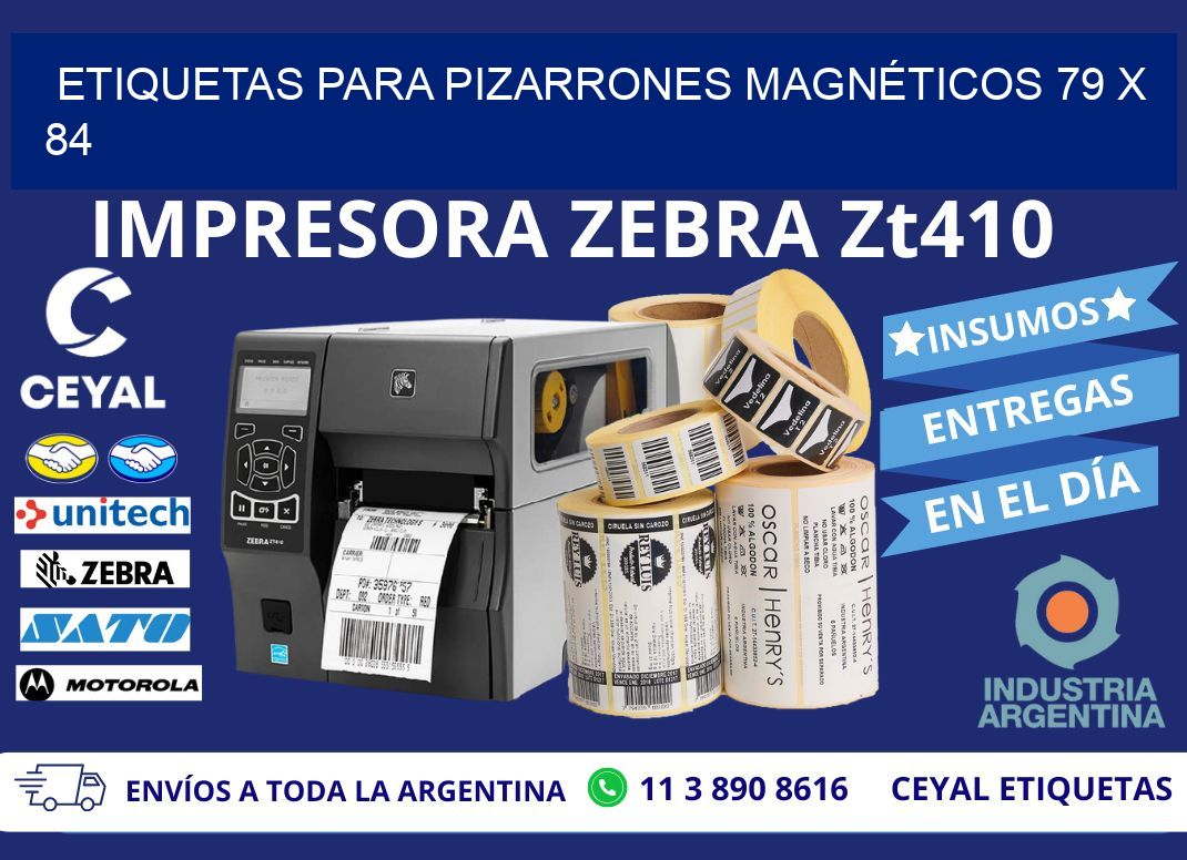 ETIQUETAS PARA PIZARRONES MAGNÉTICOS 79 x 84