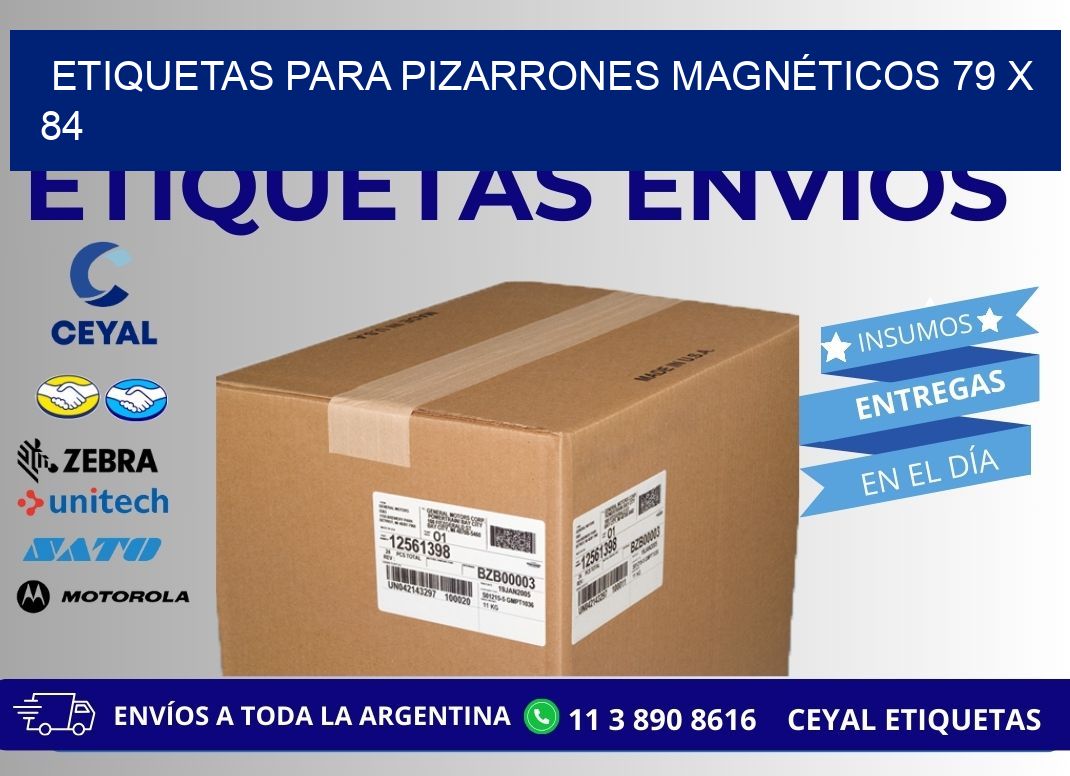 ETIQUETAS PARA PIZARRONES MAGNÉTICOS 79 x 84