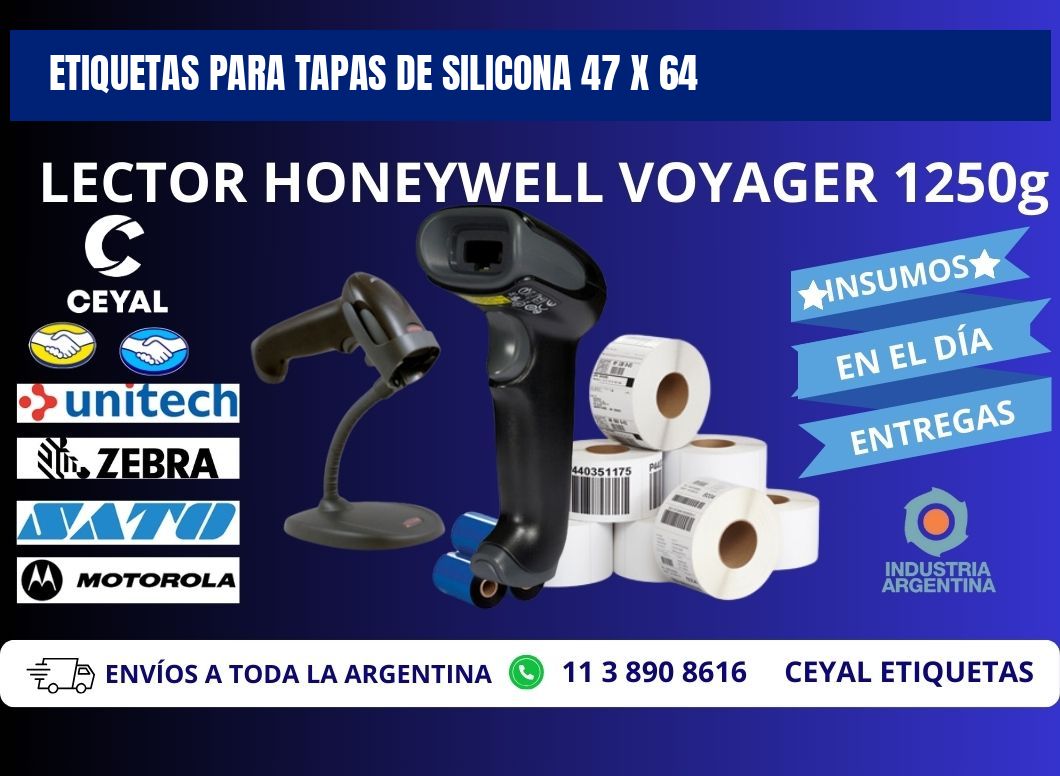 ETIQUETAS PARA TAPAS DE SILICONA 47 x 64