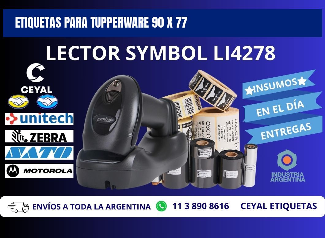 ETIQUETAS PARA TUPPERWARE 90 x 77