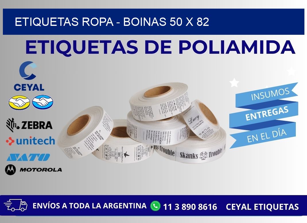 ETIQUETAS ROPA - BOINAS 50 x 82