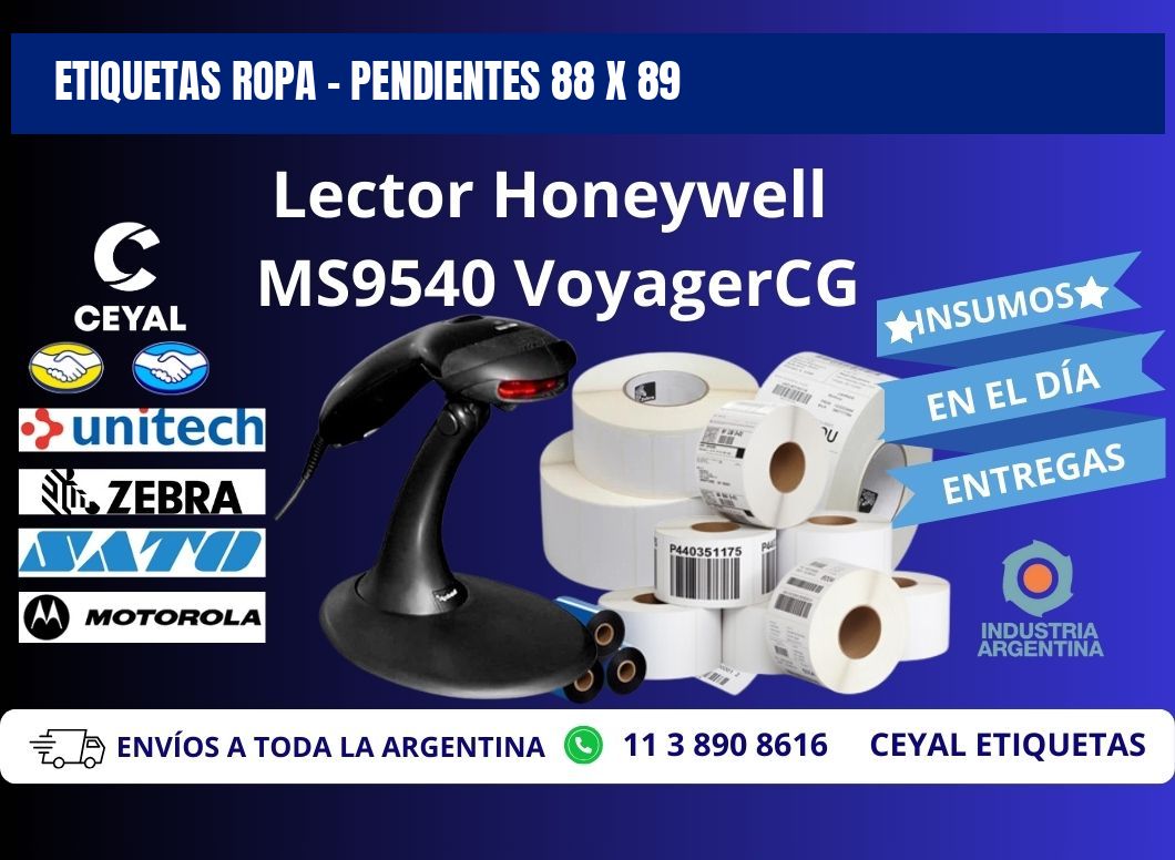ETIQUETAS ROPA - PENDIENTES 88 x 89