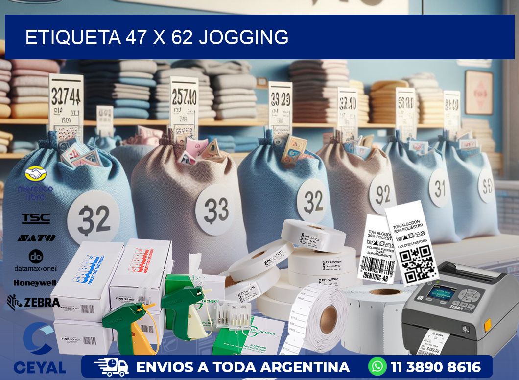 Etiqueta 47 x 62 jogging