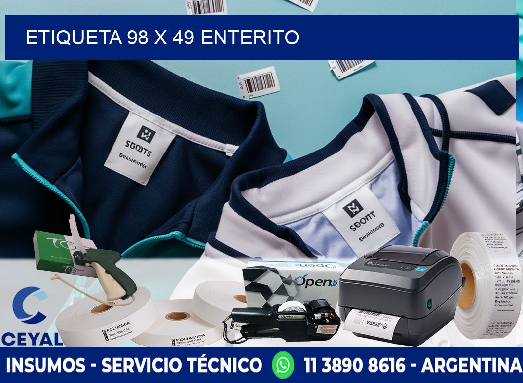 Etiqueta 98 x 49 enterito