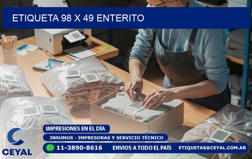 Etiqueta 98 x 49 enterito
