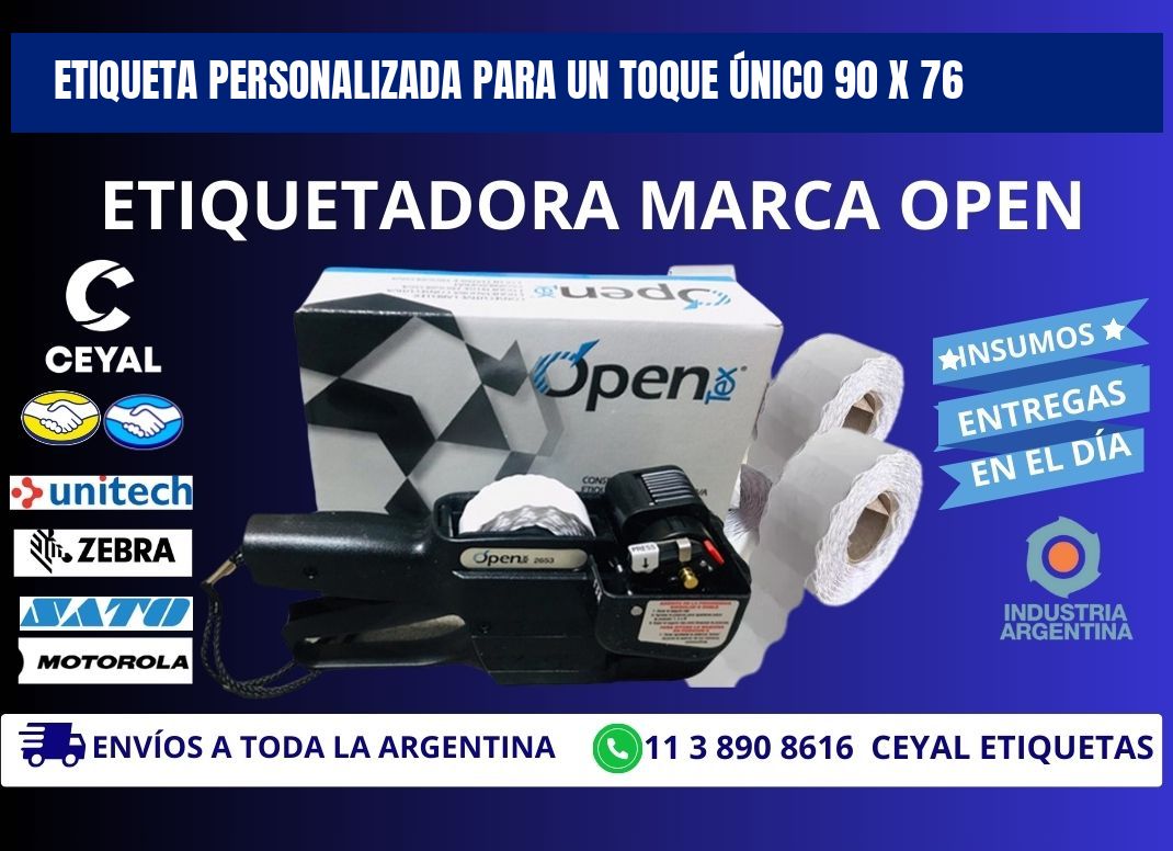 Etiqueta Personalizada para un Toque Único 90 x 76