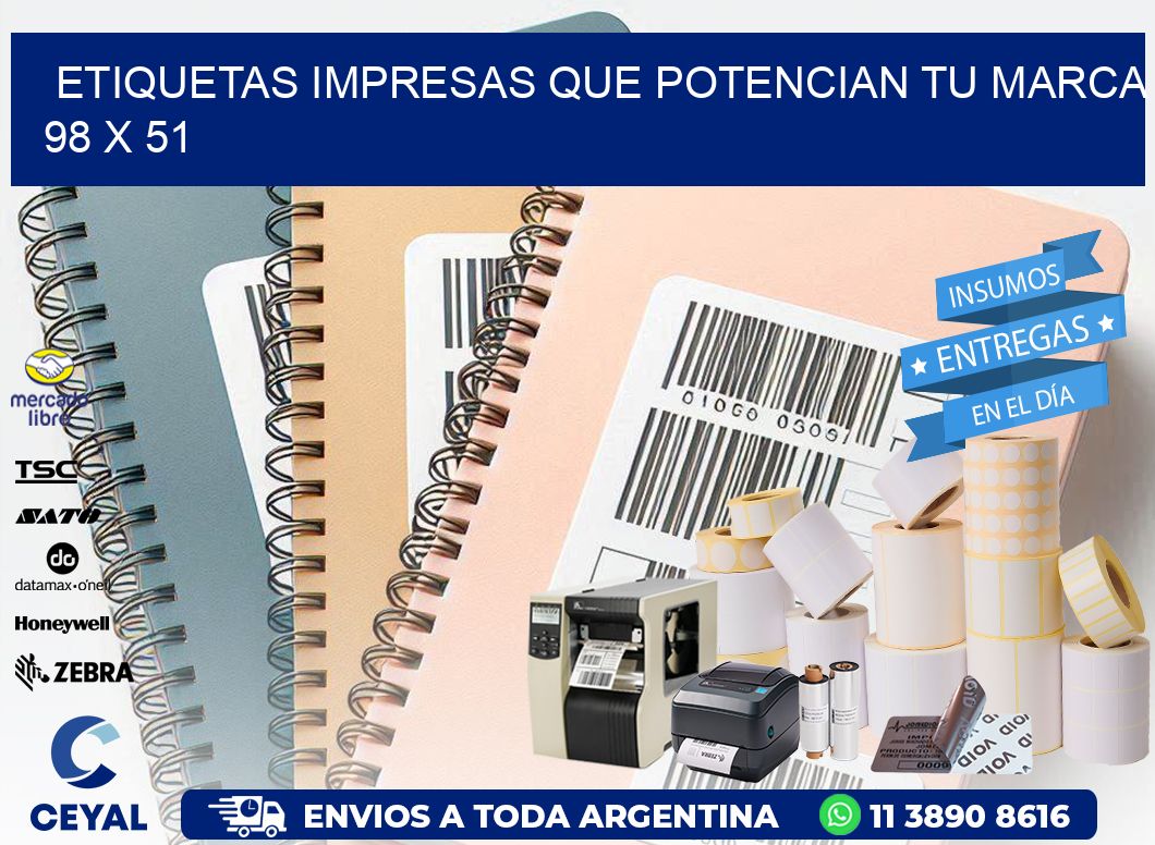 Etiquetas Impresas que Potencian tu Marca 98 x 51