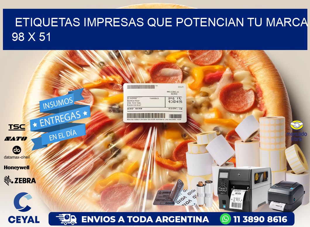 Etiquetas Impresas que Potencian tu Marca 98 x 51