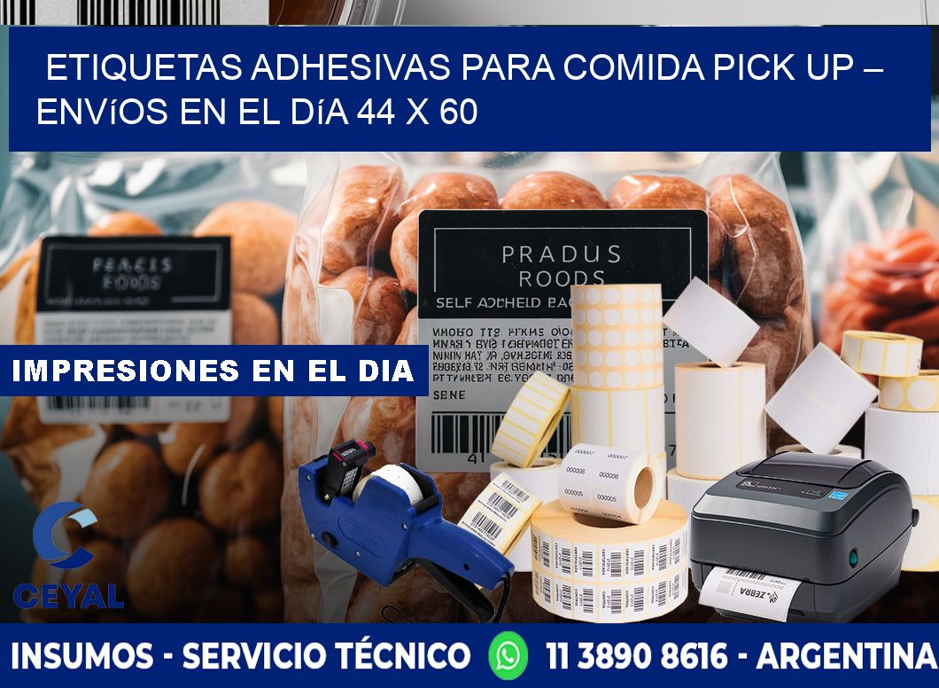 Etiquetas adhesivas para comida pick up – Envíos en el día 44 x 60