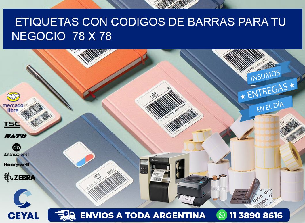 Etiquetas con Codigos de Barras para tu Negocio  78 x 78