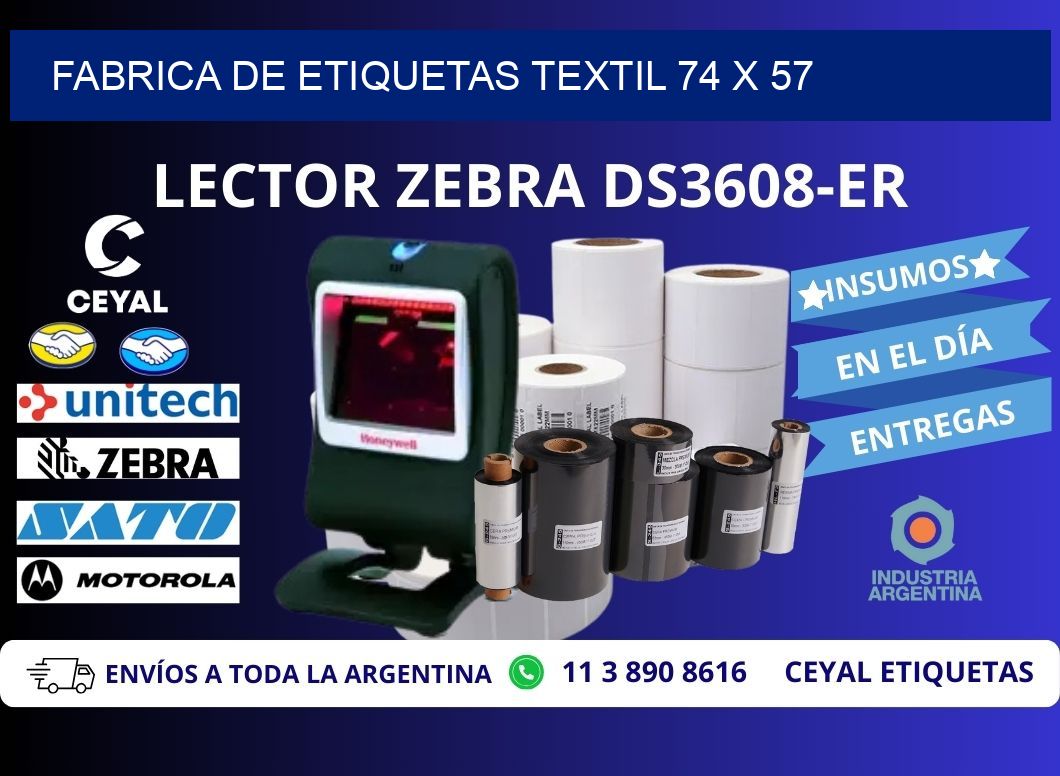 FABRICA DE ETIQUETAS TEXTIL 74 x 57