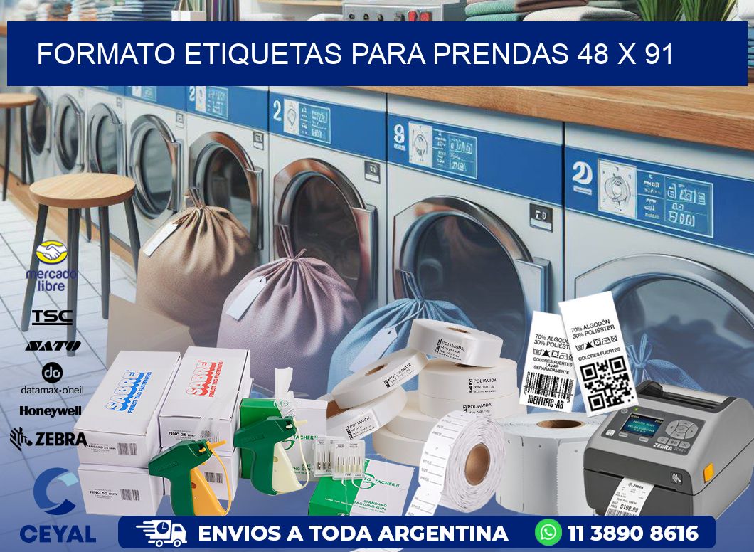 FORMATO ETIQUETAS PARA PRENDAS 48 x 91
