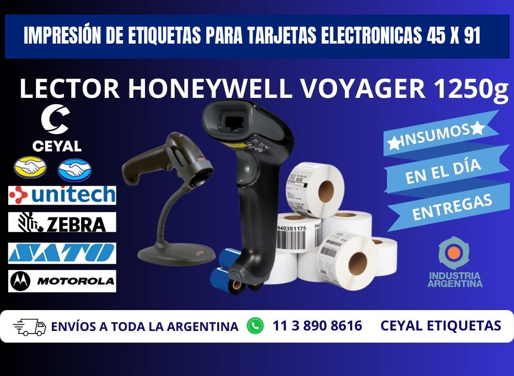 IMPRESIÓN DE ETIQUETAS PARA TARJETAS ELECTRONICAS 45 x 91