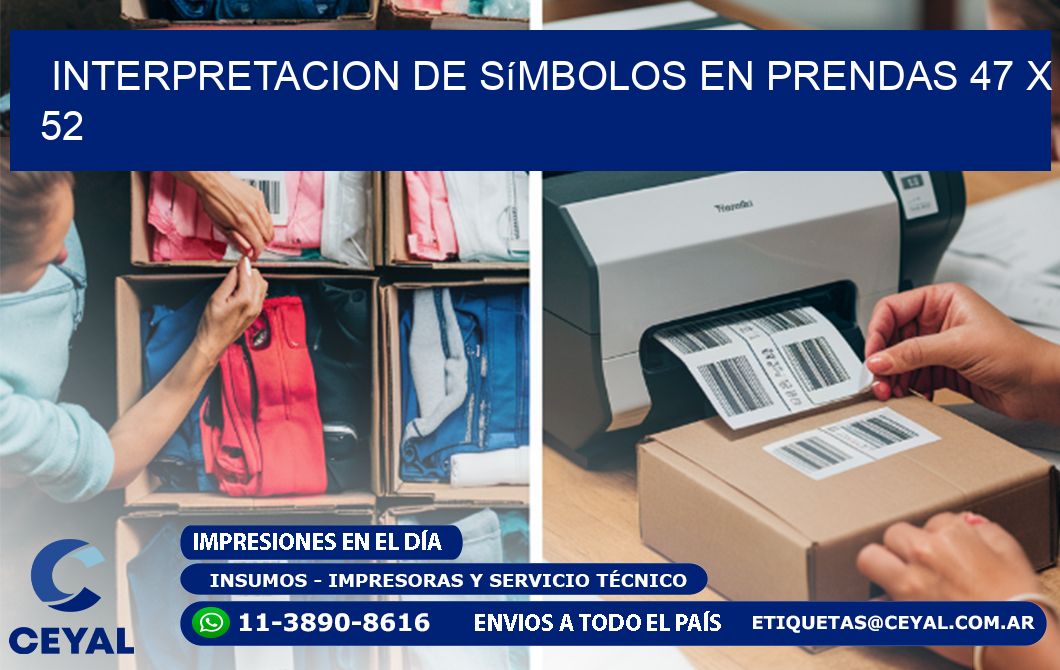 Interpretacion de Símbolos en Prendas 47 x 52