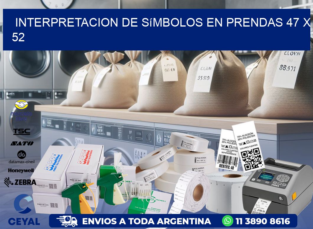 Interpretacion de Símbolos en Prendas 47 x 52