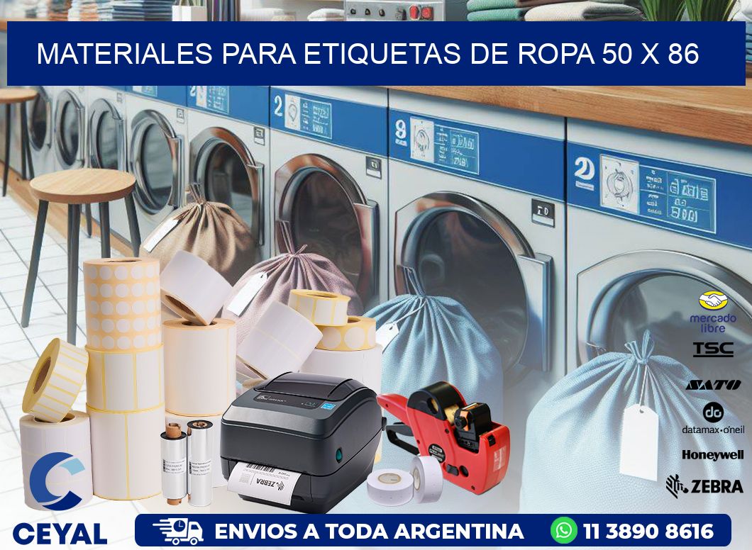 MATERIALES PARA ETIQUETAS DE ROPA 50 x 86