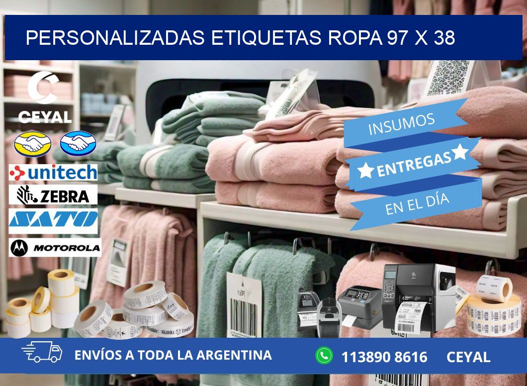 PERSONALIZADAS ETIQUETAS ROPA 97 x 38