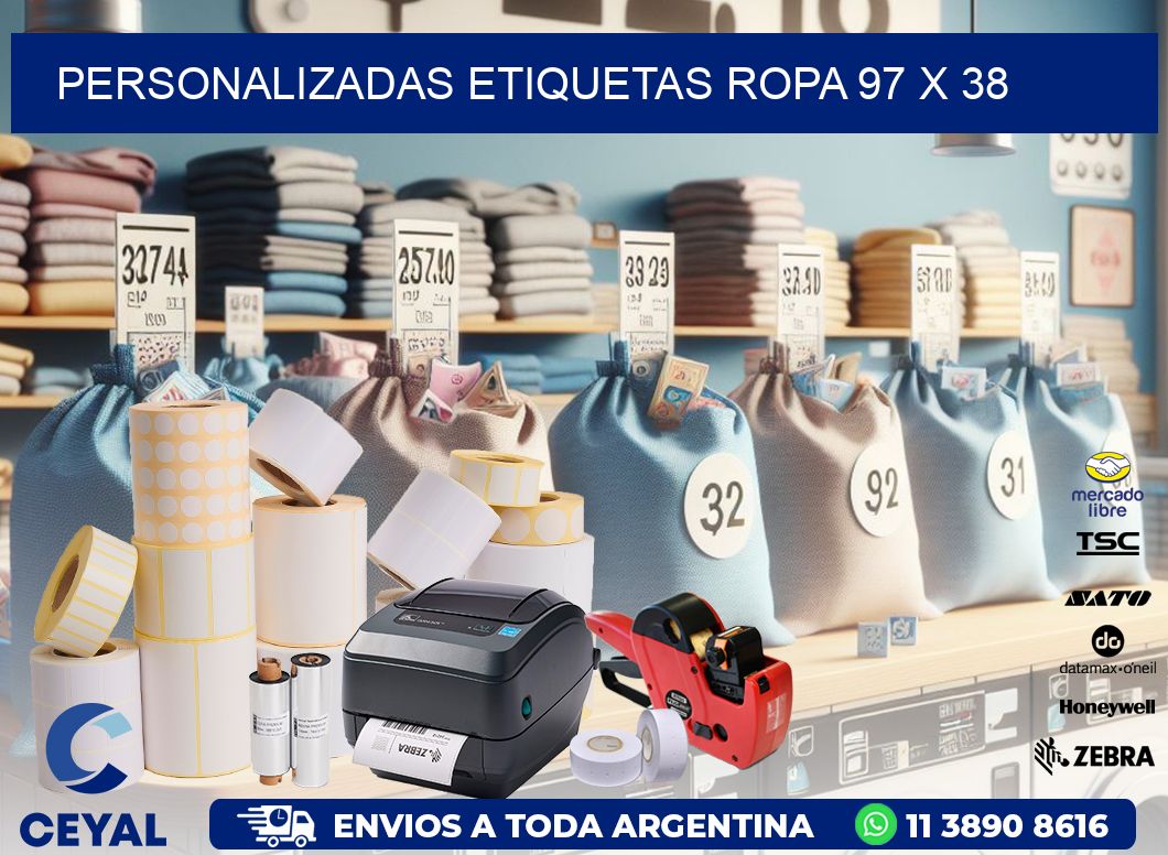 PERSONALIZADAS ETIQUETAS ROPA 97 x 38