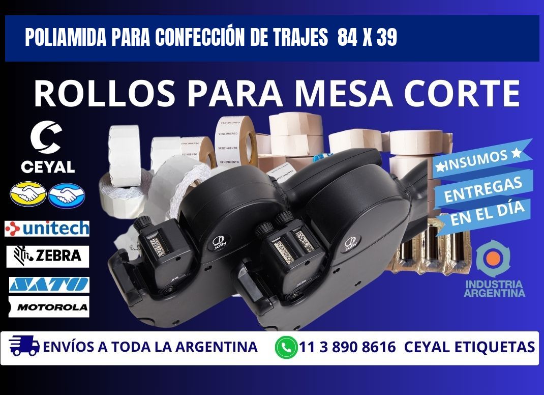 POLIAMIDA PARA CONFECCIÓN DE TRAJES  84 x 39