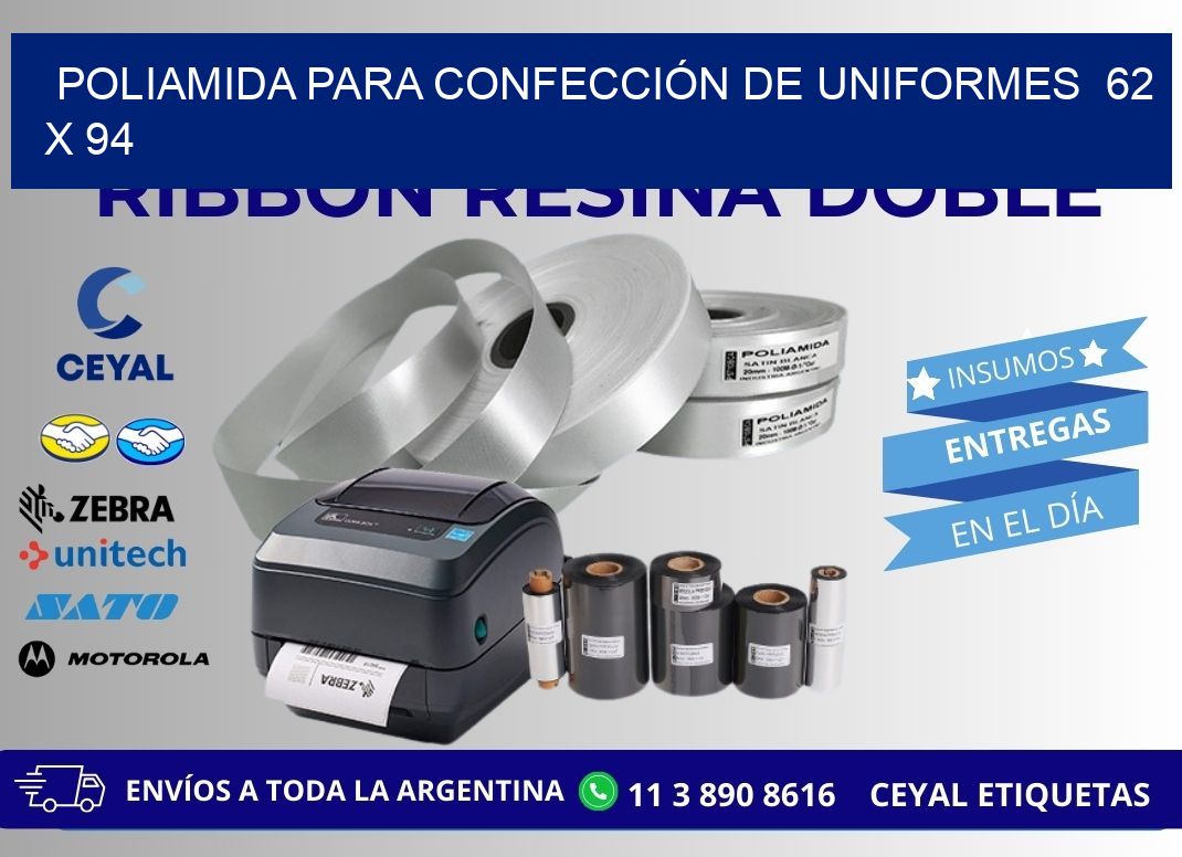 POLIAMIDA PARA CONFECCIÓN DE UNIFORMES  62 x 94