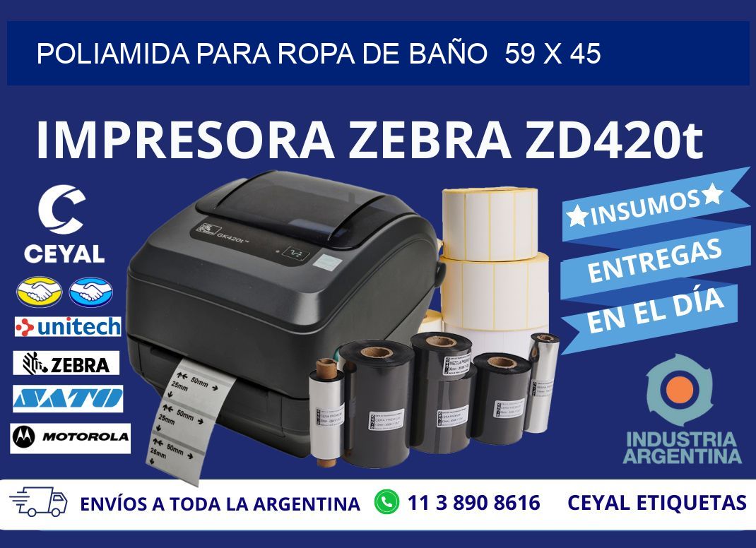 POLIAMIDA PARA ROPA DE BAÑO  59 x 45