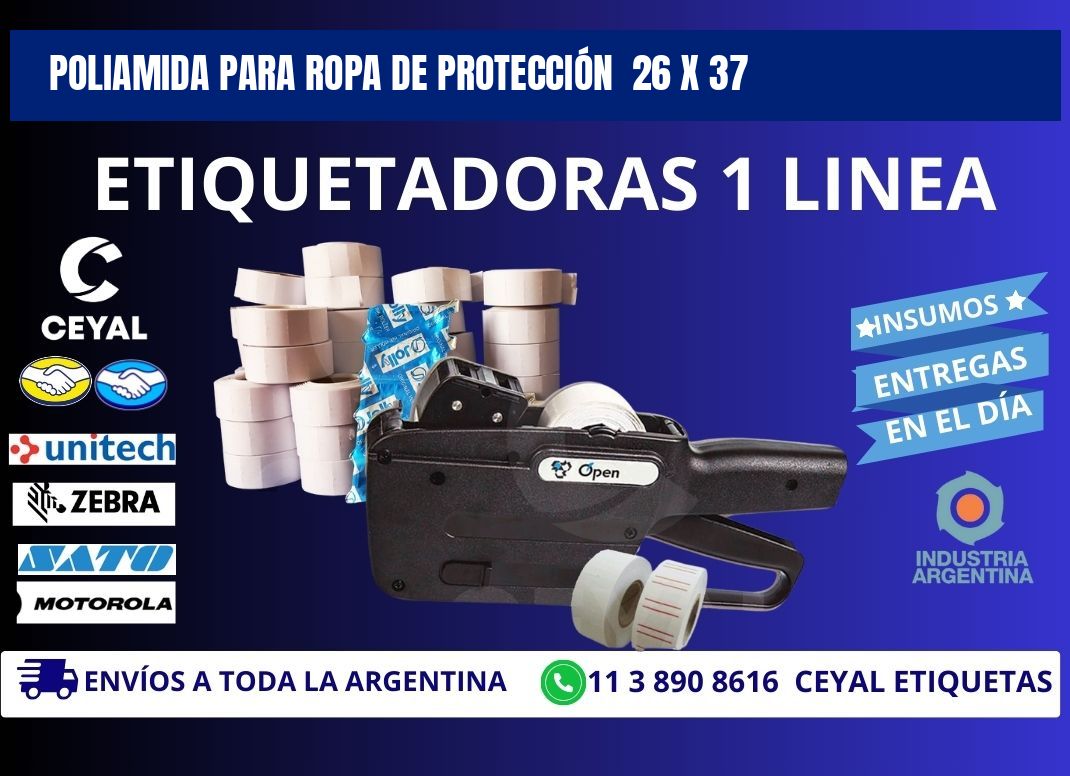 POLIAMIDA PARA ROPA DE PROTECCIÓN  26 x 37
