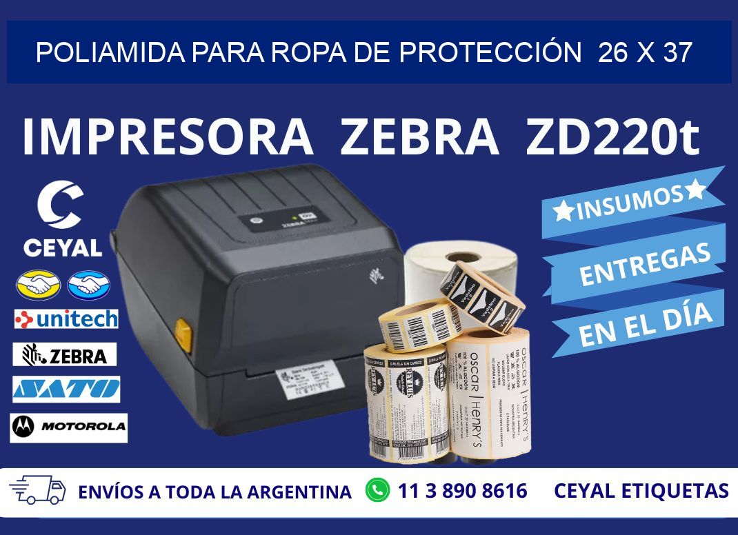 POLIAMIDA PARA ROPA DE PROTECCIÓN  26 x 37