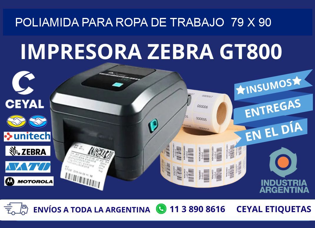 POLIAMIDA PARA ROPA DE TRABAJO  79 x 90
