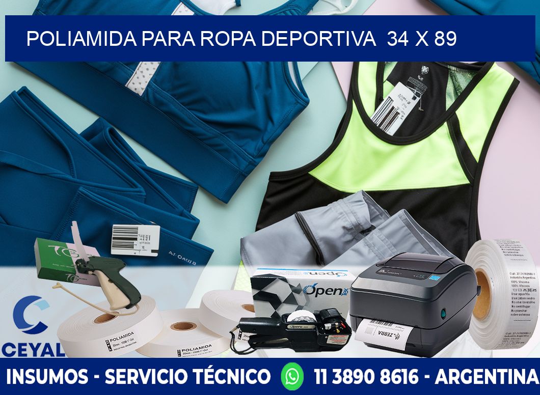 POLIAMIDA PARA ROPA DEPORTIVA  34 x 89