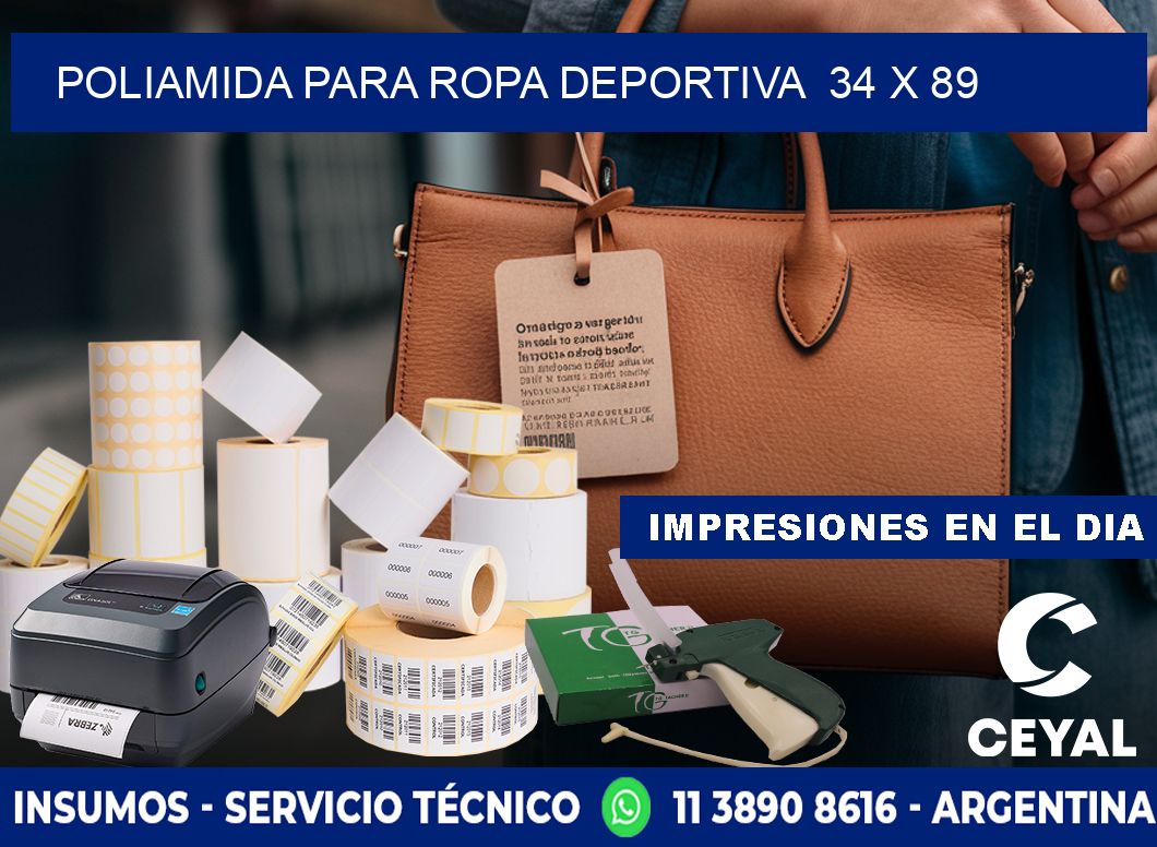 POLIAMIDA PARA ROPA DEPORTIVA  34 x 89