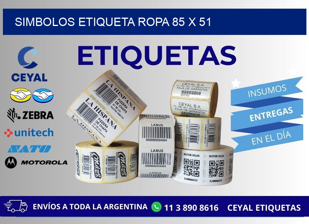 SIMBOLOS ETIQUETA ROPA 85 x 51