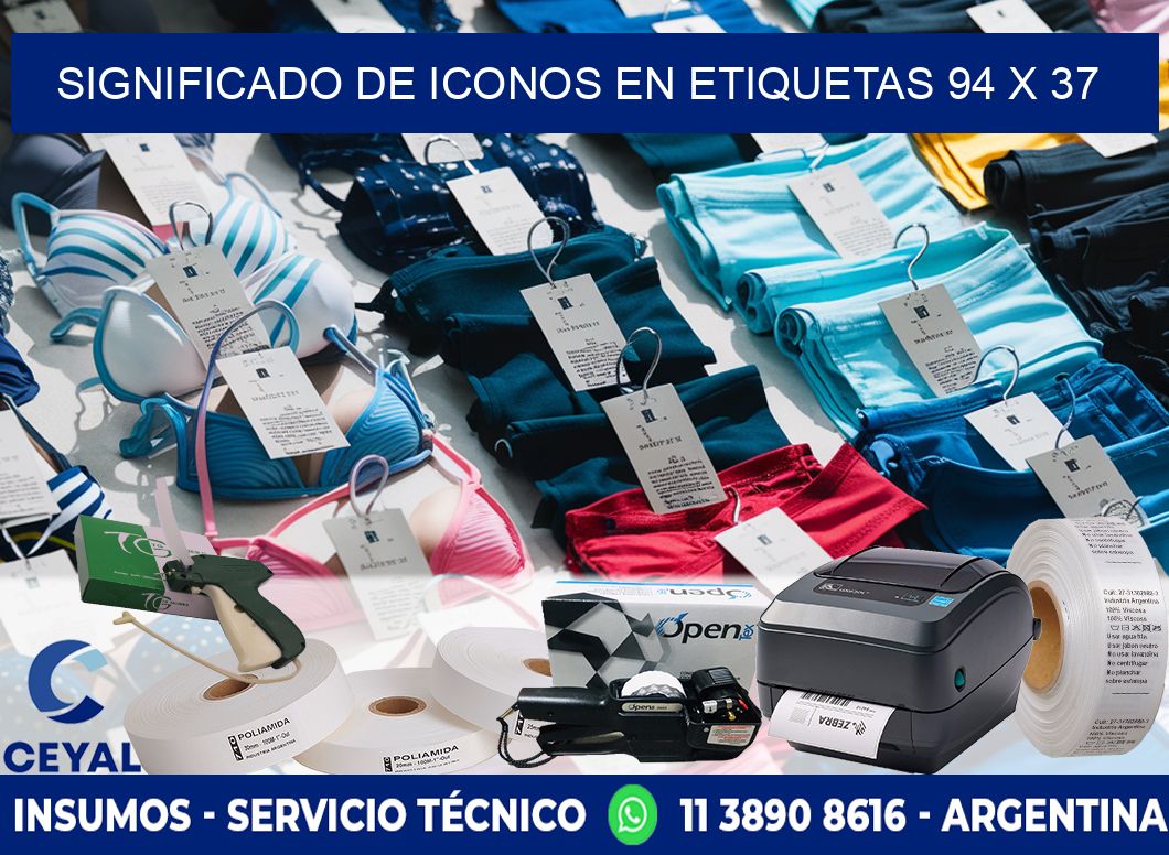 Significado de Iconos en Etiquetas 94 x 37