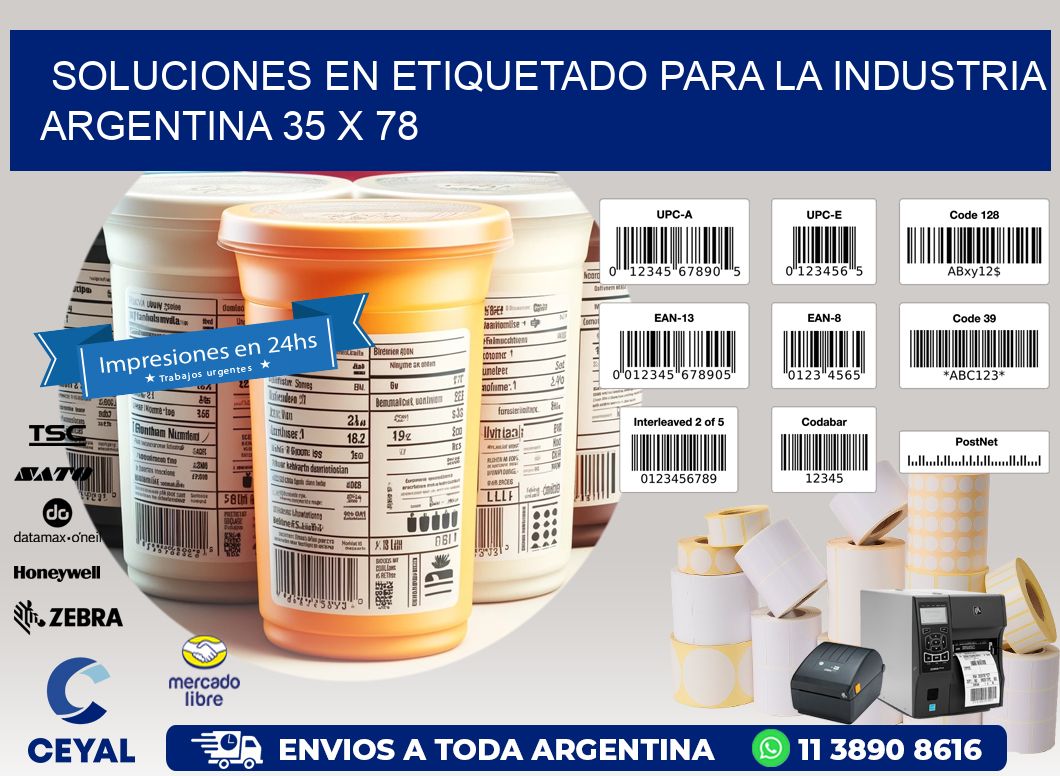 Soluciones en Etiquetado para la Industria Argentina 35 x 78