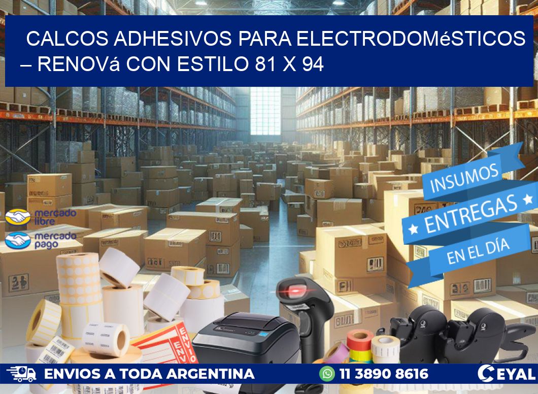 Calcos Adhesivos para Electrodomésticos – Renová con Estilo 81 x 94