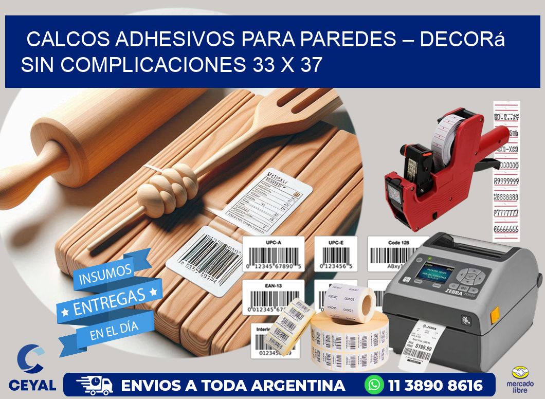 Calcos Adhesivos para Paredes – Decorá sin Complicaciones 33 x 37