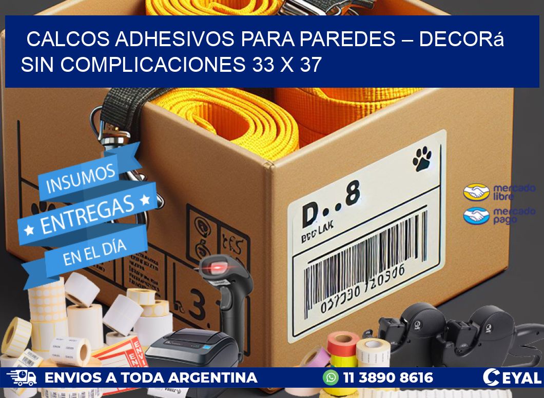 Calcos Adhesivos para Paredes – Decorá sin Complicaciones 33 x 37