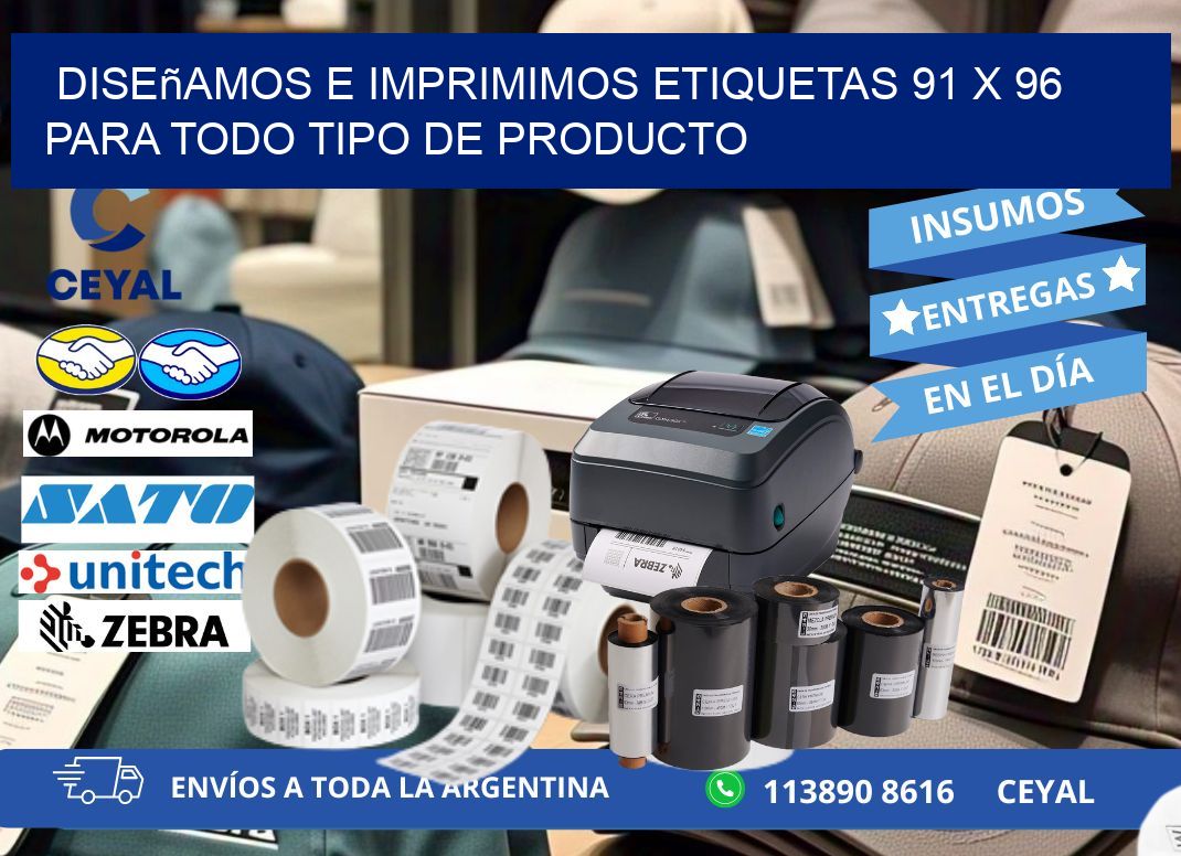 Diseñamos e Imprimimos Etiquetas 91 x 96 para Todo Tipo de Producto