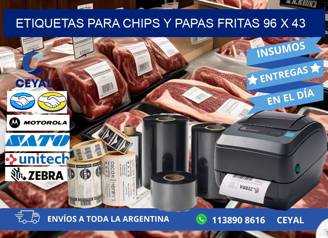 ETIQUETAS PARA CHIPS Y PAPAS FRITAS 96 x 43