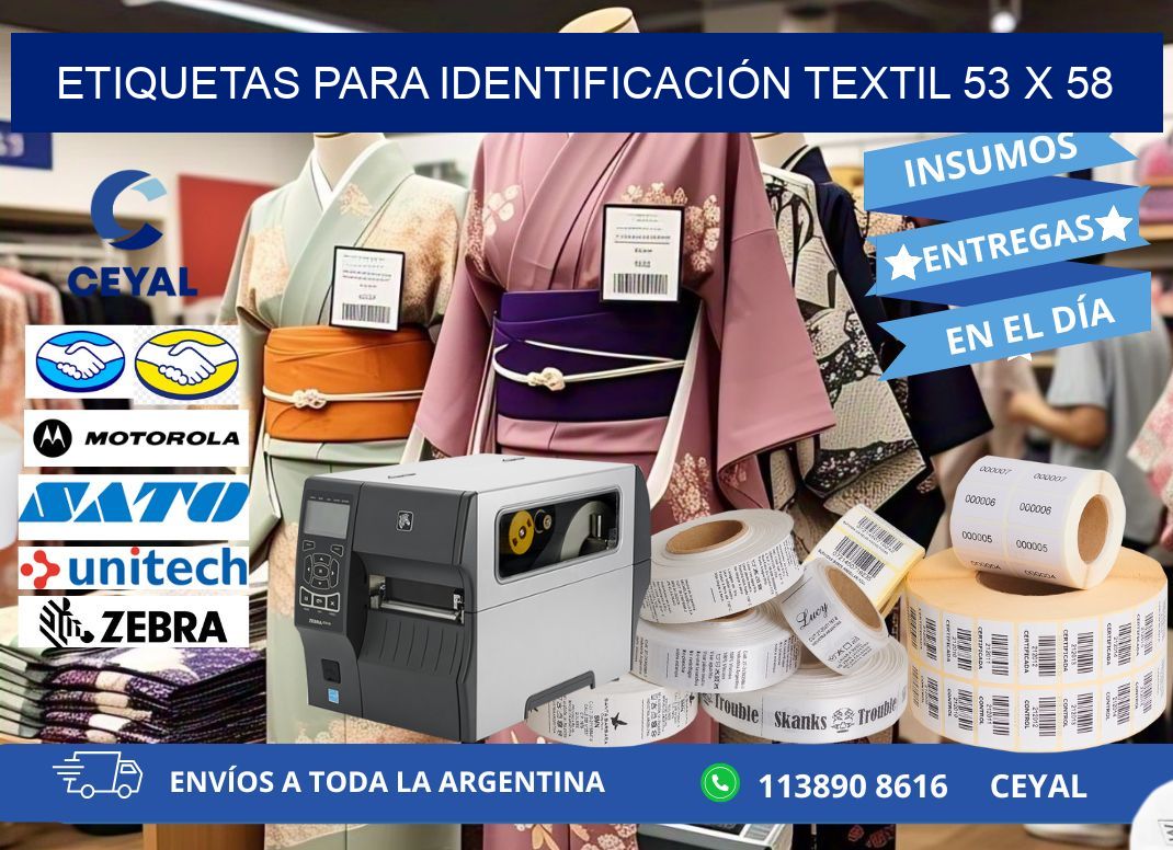 ETIQUETAS PARA IDENTIFICACIÓN TEXTIL 53 x 58