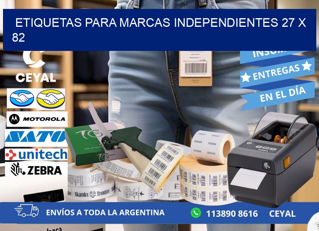 ETIQUETAS PARA MARCAS INDEPENDIENTES 27 x 82