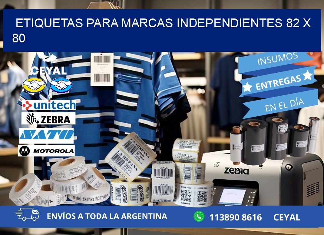 ETIQUETAS PARA MARCAS INDEPENDIENTES 82 x 80