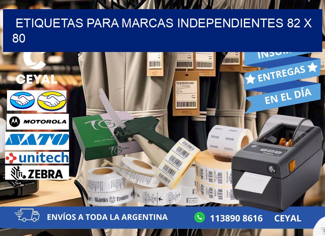 ETIQUETAS PARA MARCAS INDEPENDIENTES 82 x 80
