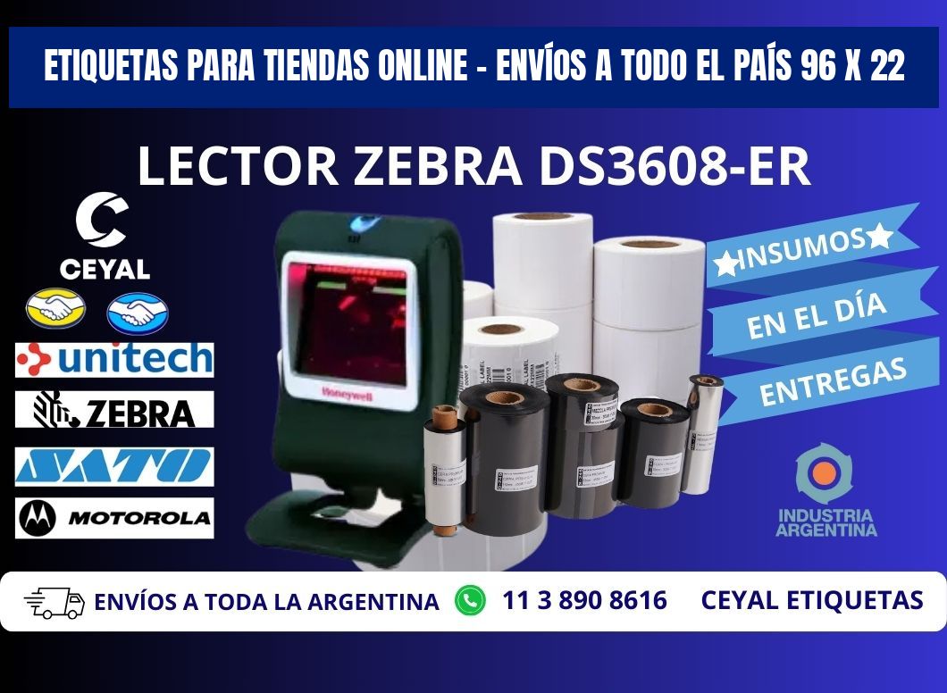 ETIQUETAS PARA TIENDAS ONLINE – ENVÍOS A TODO EL PAÍS 96 x 22